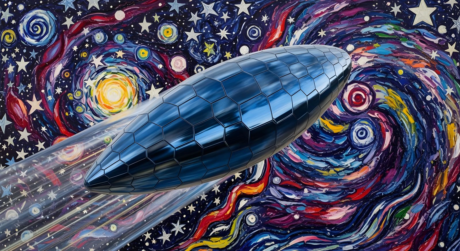 Spinning Cylinder in a Surreal Kandinsky Cosmos