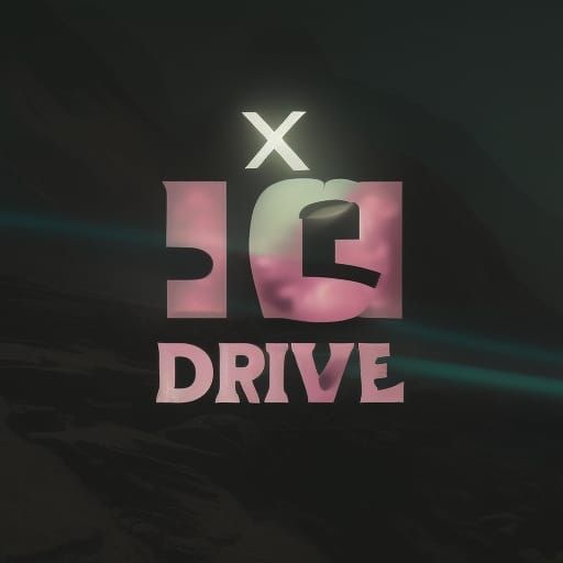 Illuminated Letter L Logo in Pink Light