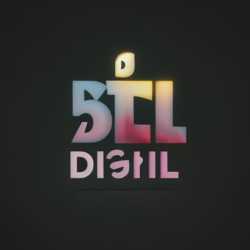 5D Light Comics Company Logo in Pink Light