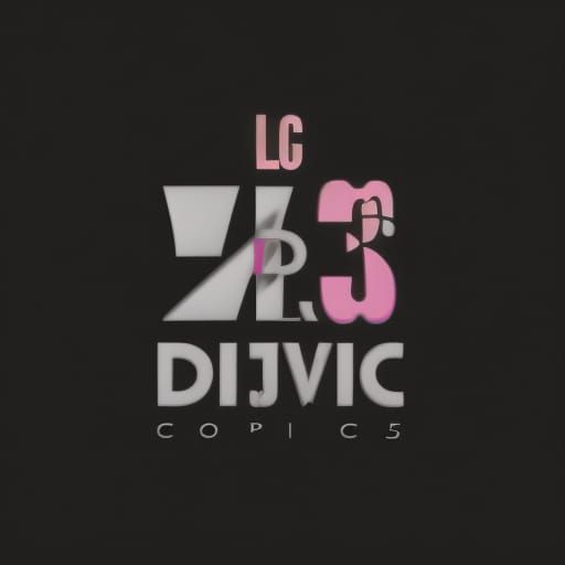 5D Light Comics Logo with Pink Letter L