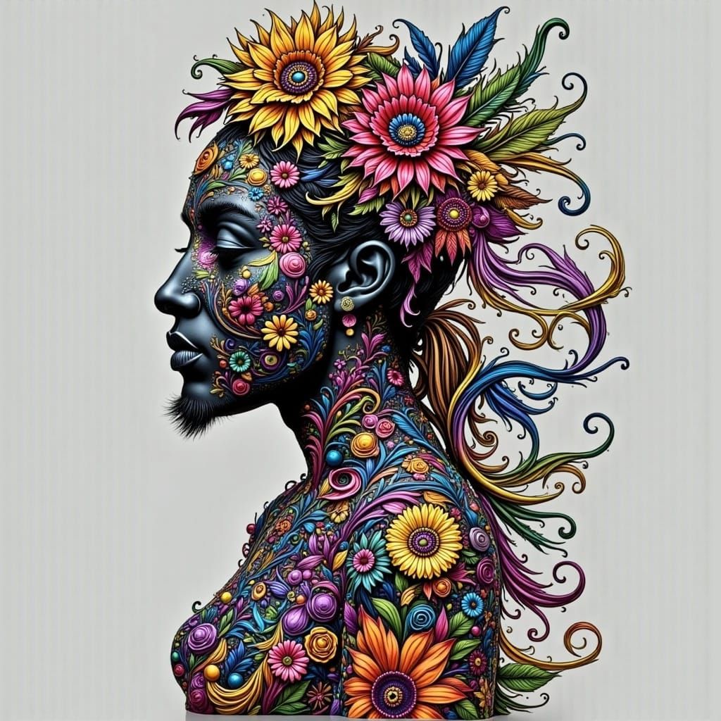 Surreal Salvador Dali-Inspired Portrait