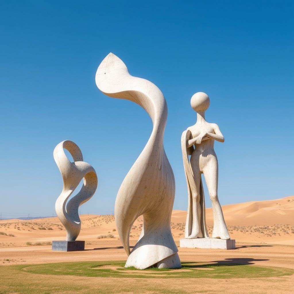 Surreal, Abstract Sculptures in Dynamic Forms