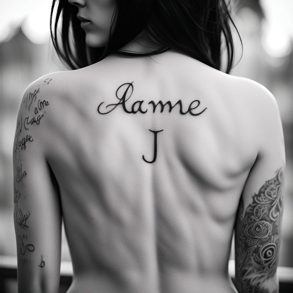 Gothic Tattoo Design in Black and White