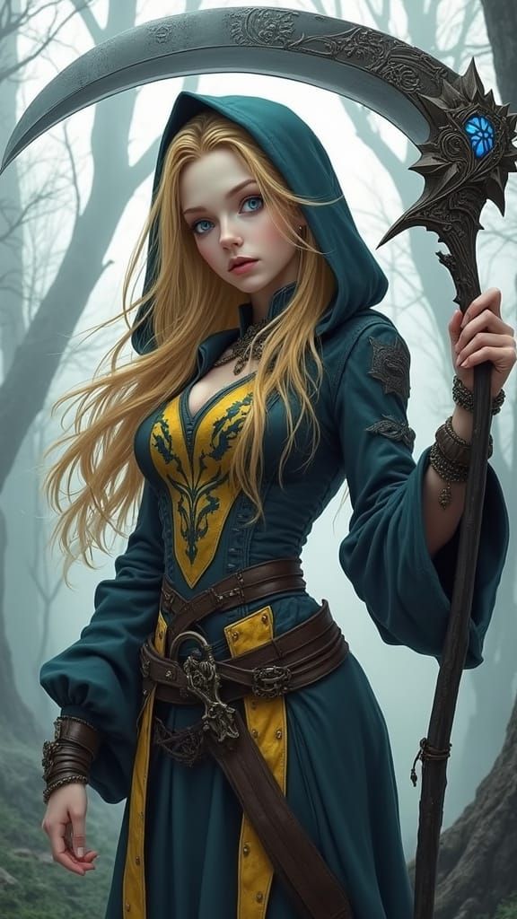 Ethereal Elf Rogue in Moonlit Forest