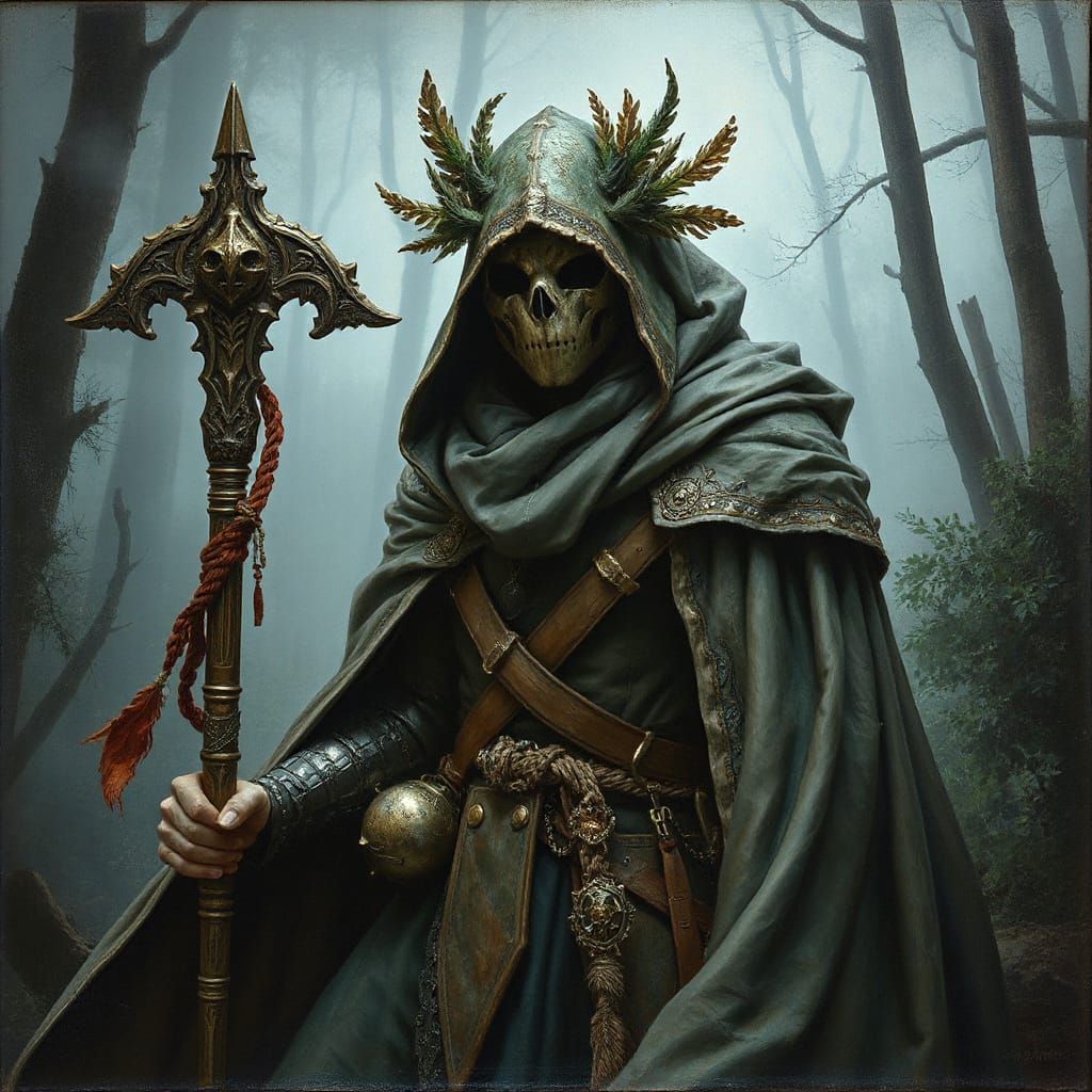 Mysterious Runesmith Warrior in Twilight Forest