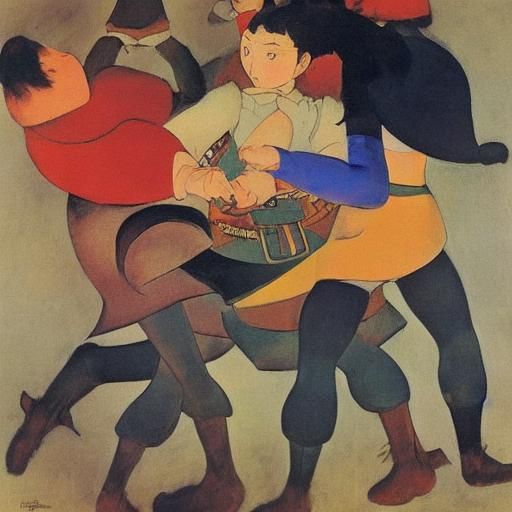 Cossacks Clash With Hedgehog: A Whimsical Battle