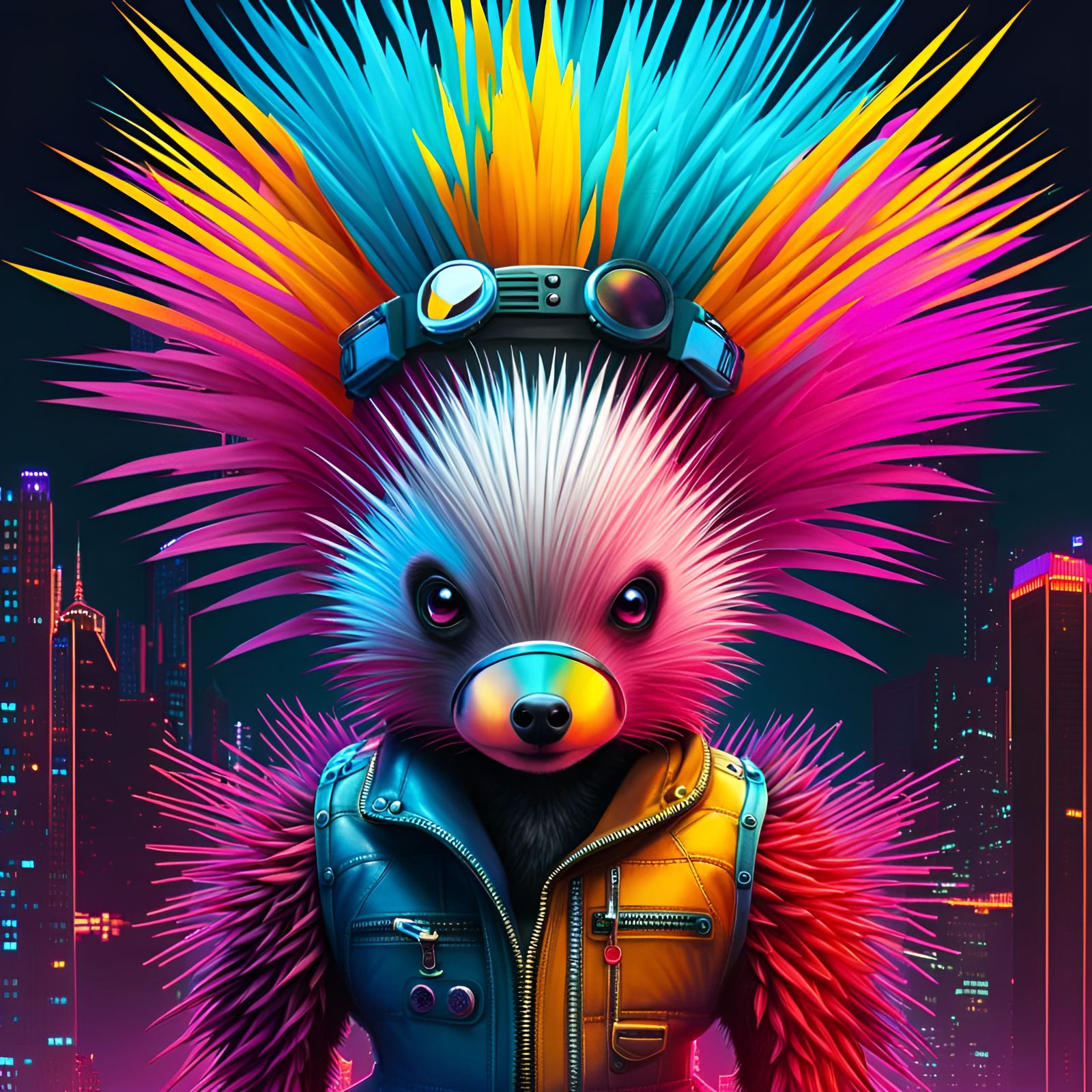 Cyber Punk Porcupine