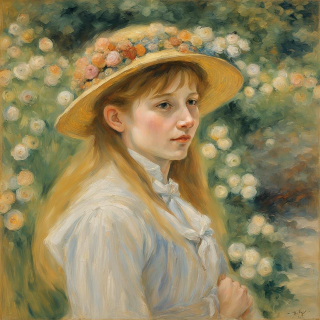 Majestic Mirror Blending In Impressionist Style