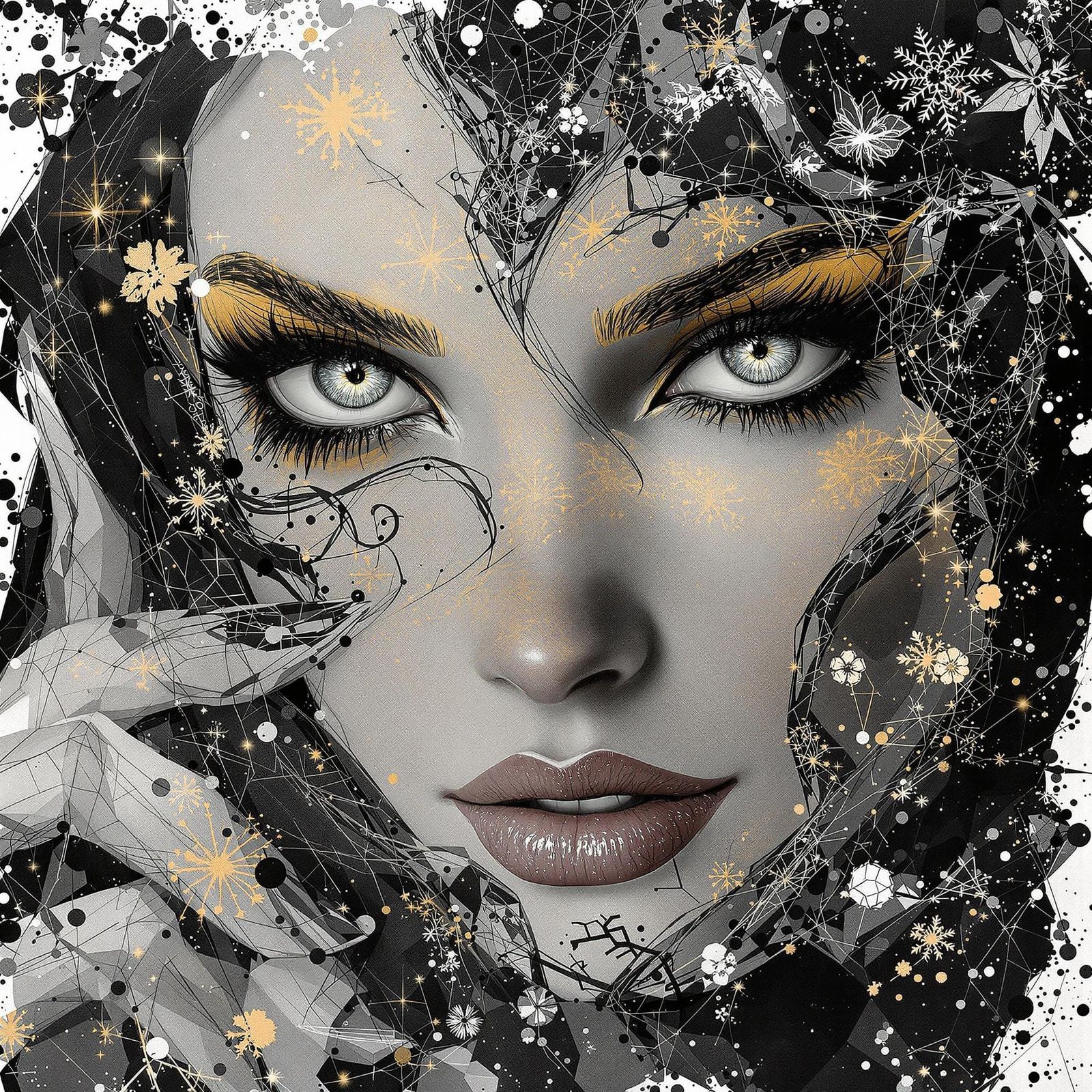 Ethereal Medieval Romance with Neon Accents