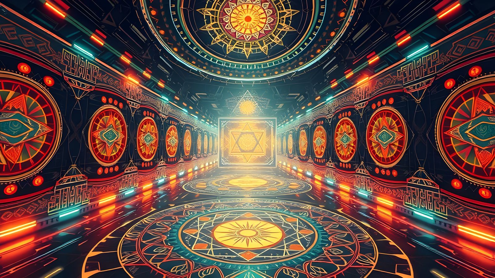 Detailed Sacred Geometry in Multiverse Space
