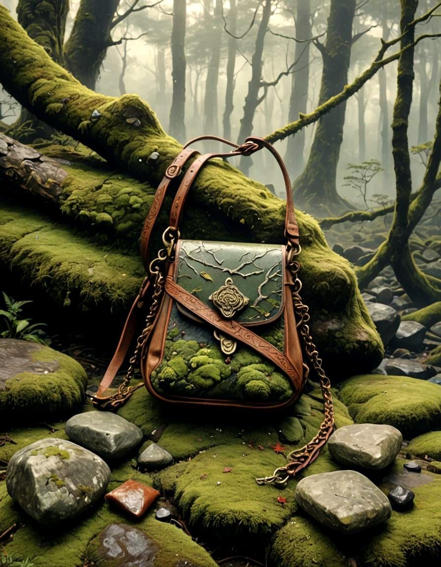 Ethereal Fantasy Sling Painting in Medieval Style