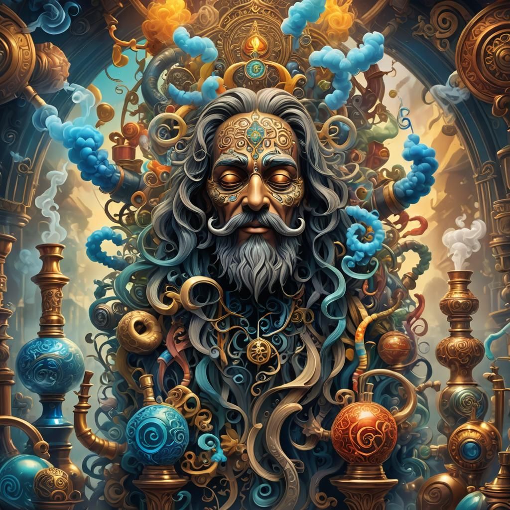 Gratefulhead Smoke Shop in Detailed Fantasy Concept Art