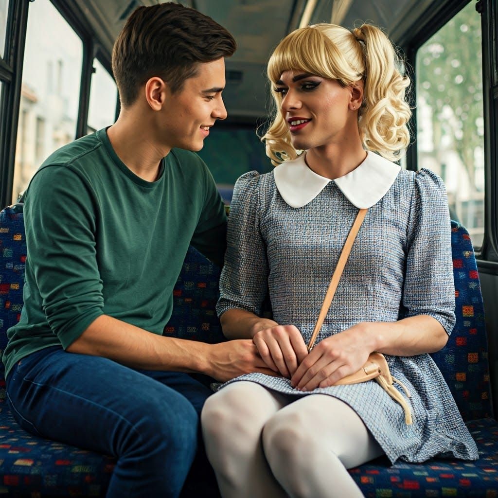 Charming Moment of Intimacy Between Two Young Men