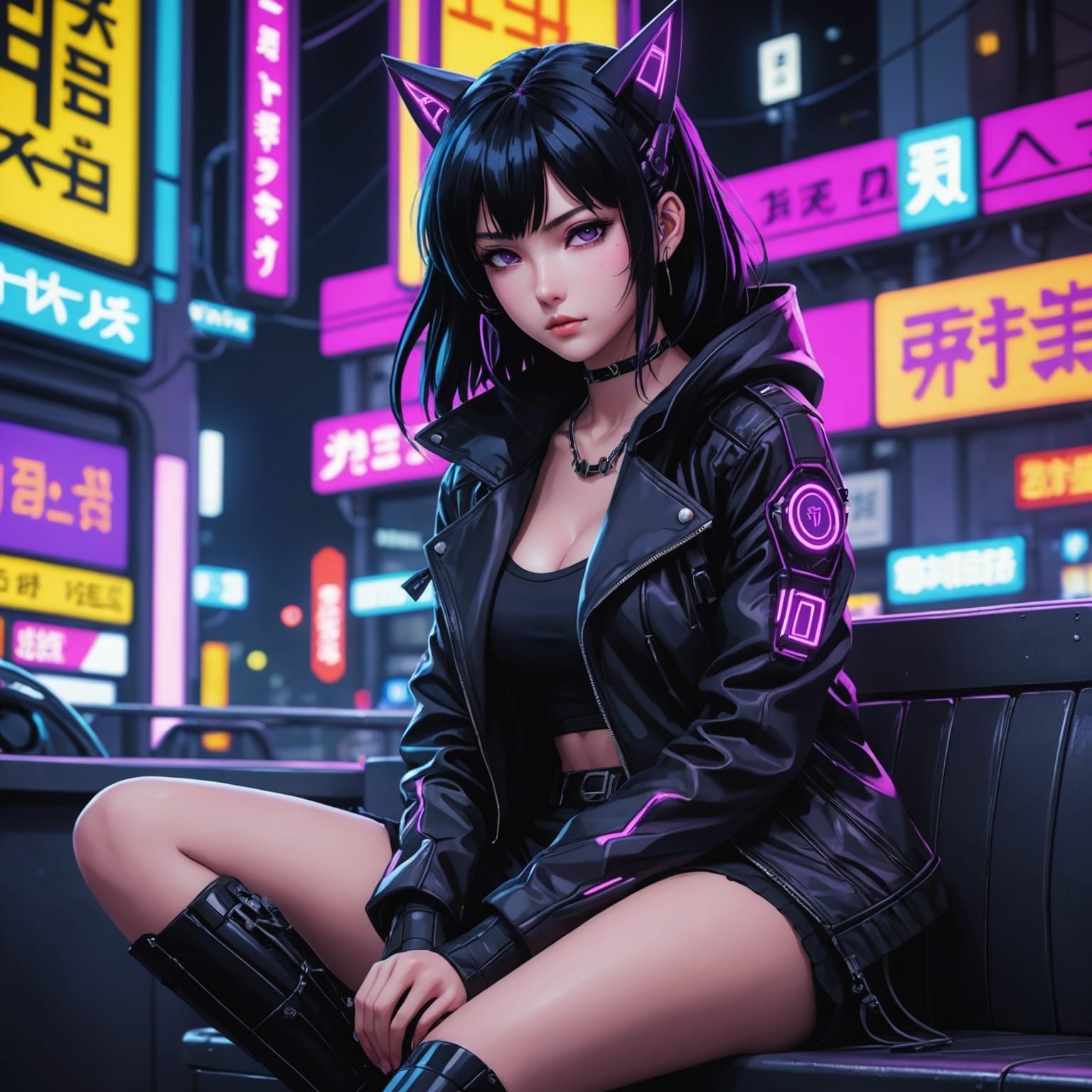 Futuristic Neko Girl