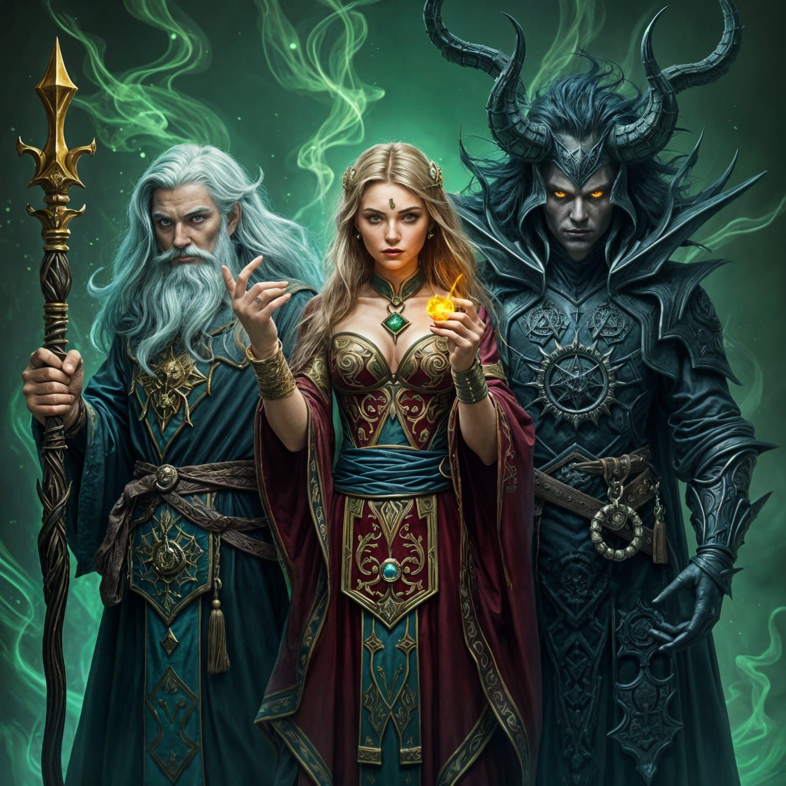 Epic Fantasy Heroes Unite in Battle