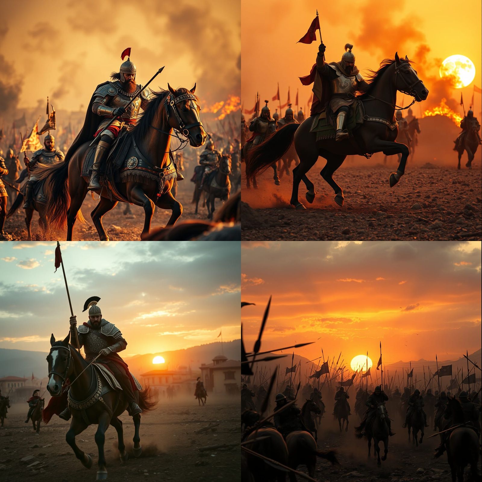 Emir Timur's Epic Battle in Sivas: Cinematic Film Still