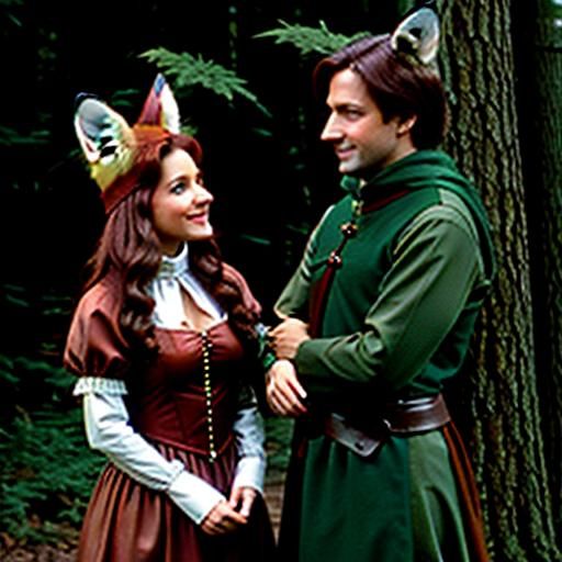 Maid Marian the Anthropomorphic Vixen in Green