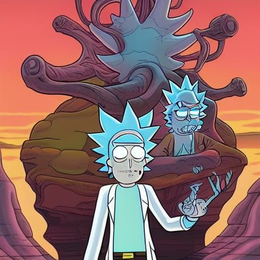 Rick and Morty Comic Book Art