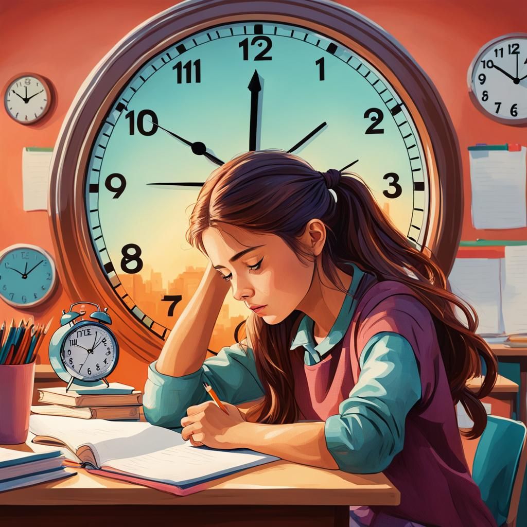 Fantasy Classroom Scene in Analogous Colors