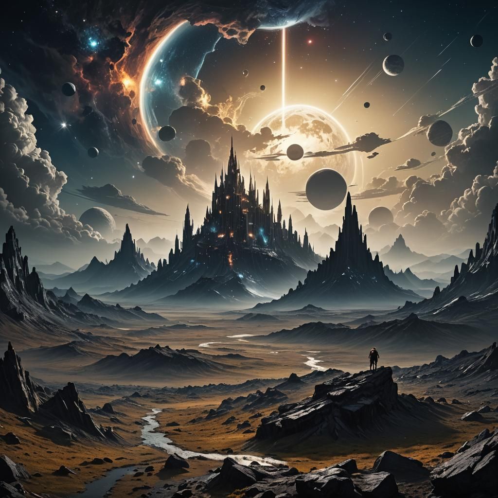 Epic Cinematic Cosmos Digital Matte Painting