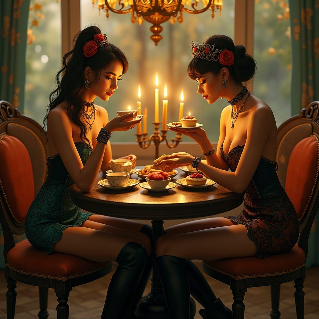 Mystical Vampire Hunters in Elegant Art Nouveau Attire