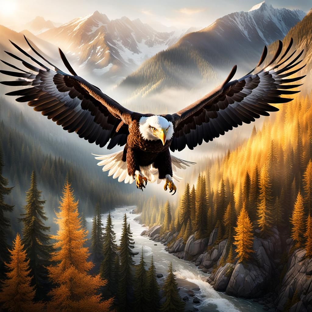 Bald Eagle in Flight: Wildlife Photography