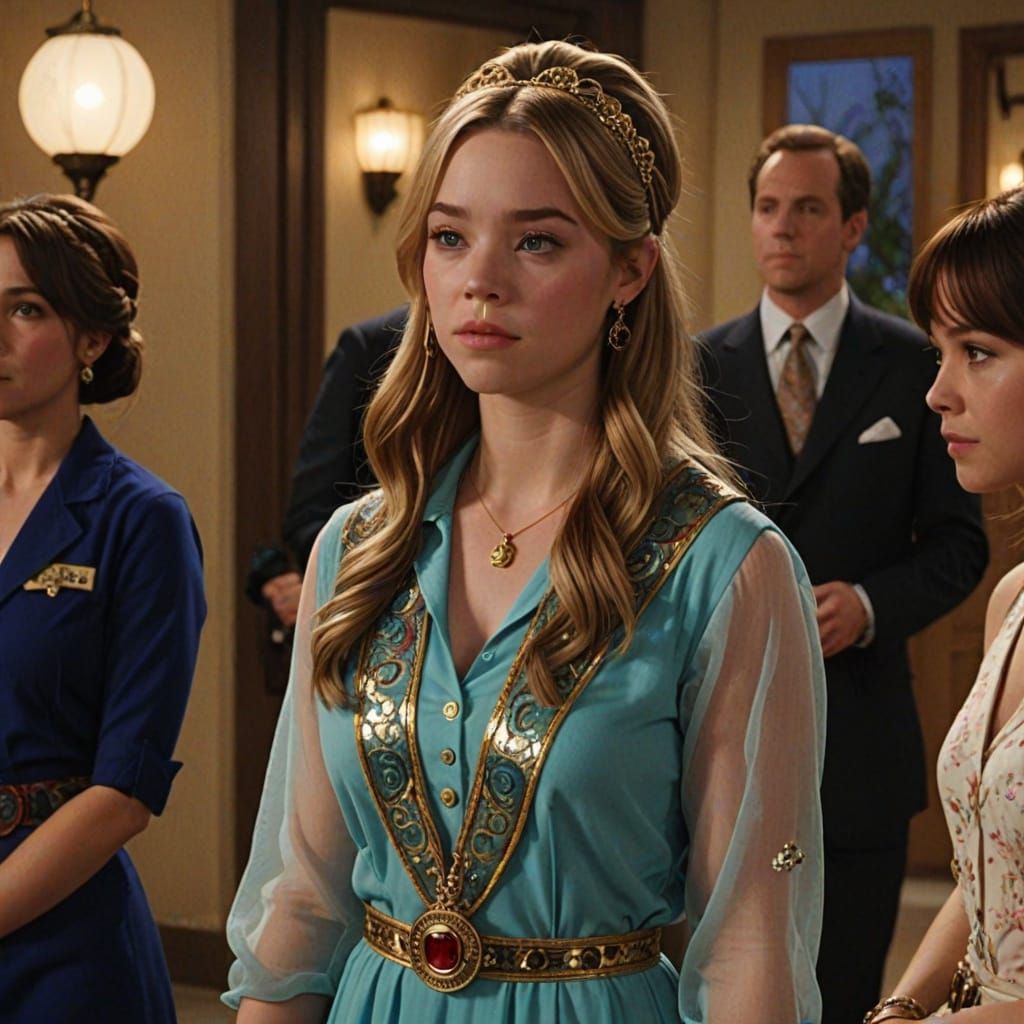 Sydney Sweeney as Vintage-Style Genie in I Dream of Jeannie