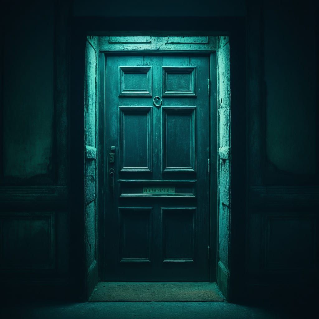 Mysterious Door to the Unknown in Cinematic Style
