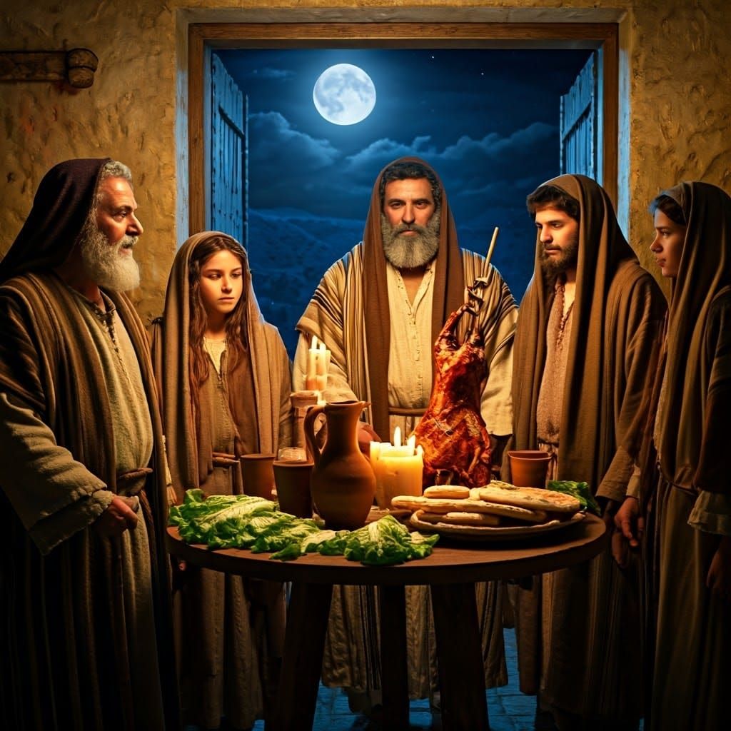 Ancient Jewish Family Celebrates First Passover Sacrifice in...