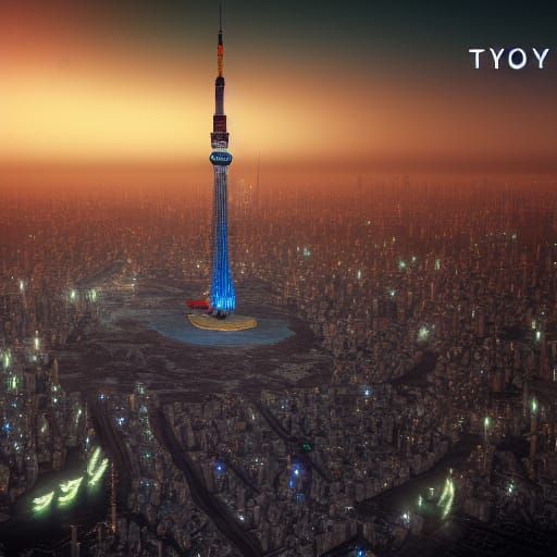 Tokyo Skytree: Detailed Fantasy Concept Art