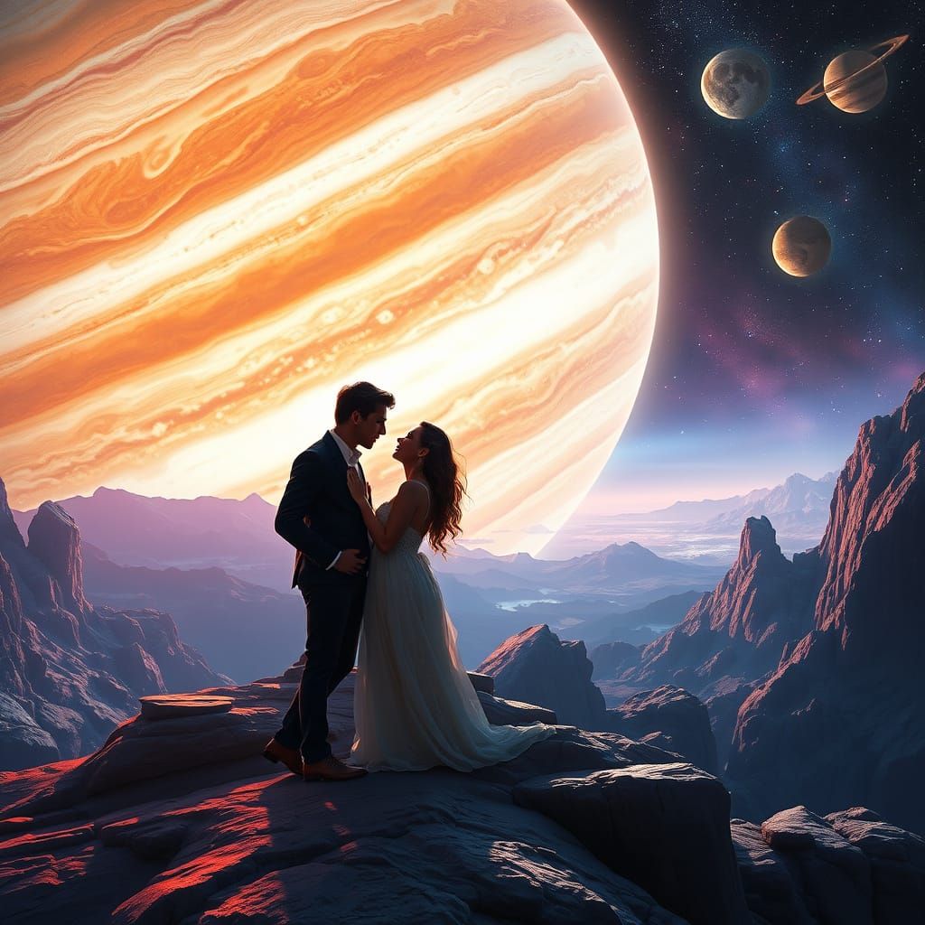 Romantic Date on Jupiter's Moons