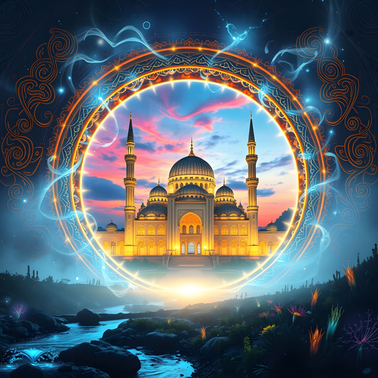 Magical Portal to a Fantastical Mosque