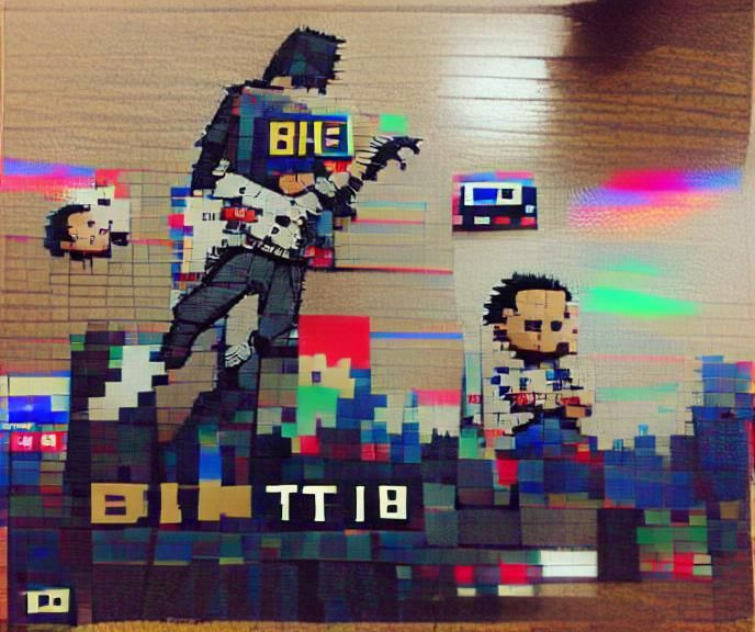 8-bit Pixel Art Illustration