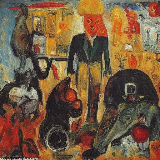 Rabbit Dinner: Expressionist Painting Inspired by Ensor and ...