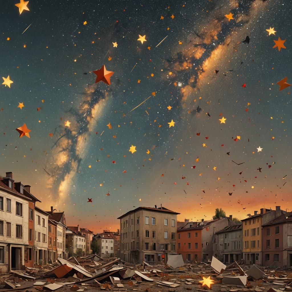 Falling Stars and Broken Hearts in Matte Painting
