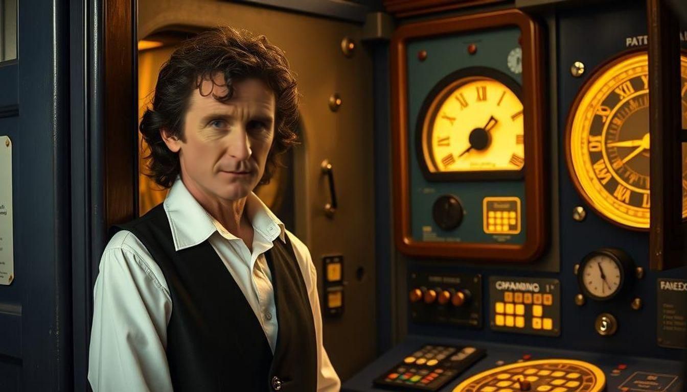 Eighth Doctor in the TARDIS