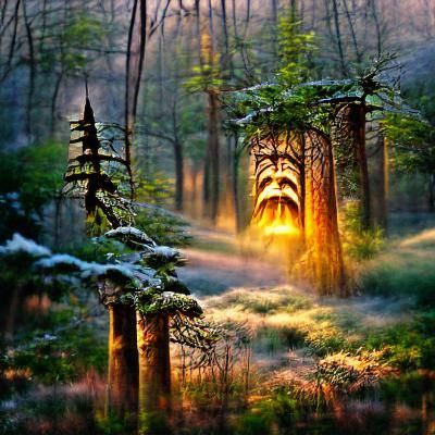 AI Image of a Forest Scene