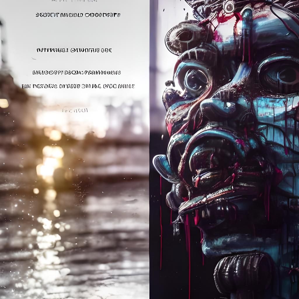 Michael Jackson Newspaper Collage in Post-Apocalyptic Settin...