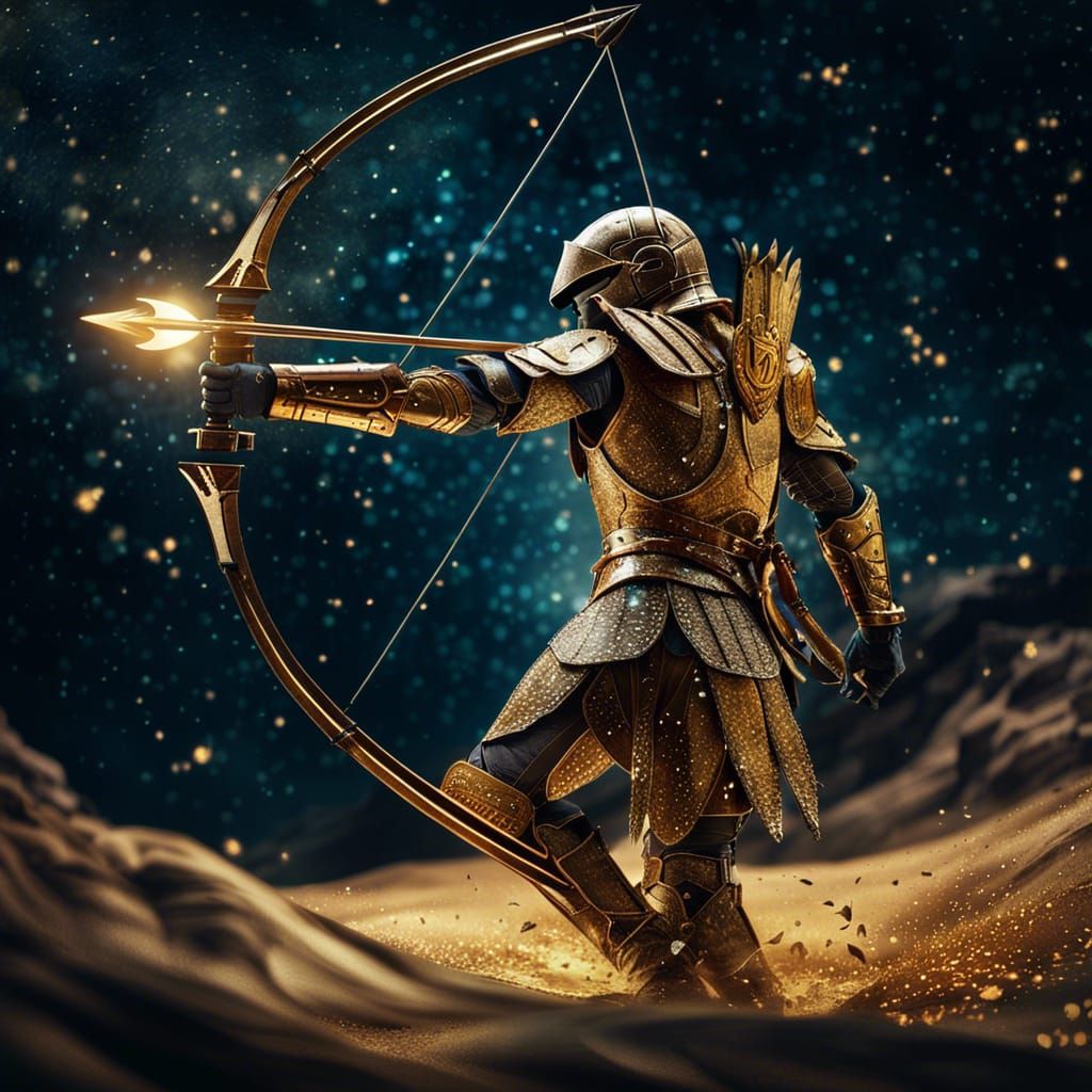 Sagittarius, Zodiac Knight in Golden Armor