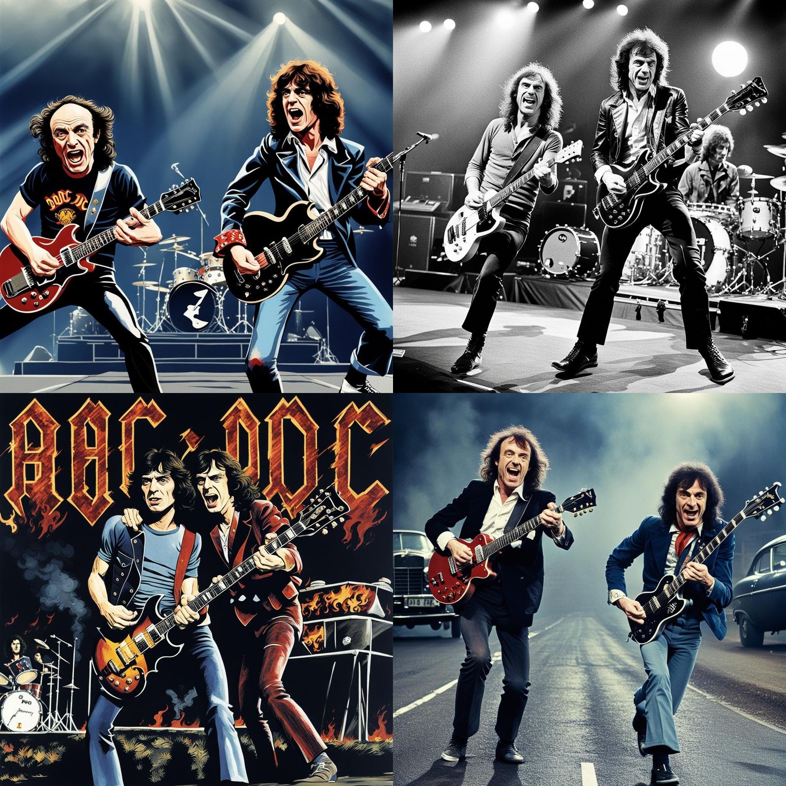 AC/DC Highway to Hell Concert: Digital Illustration