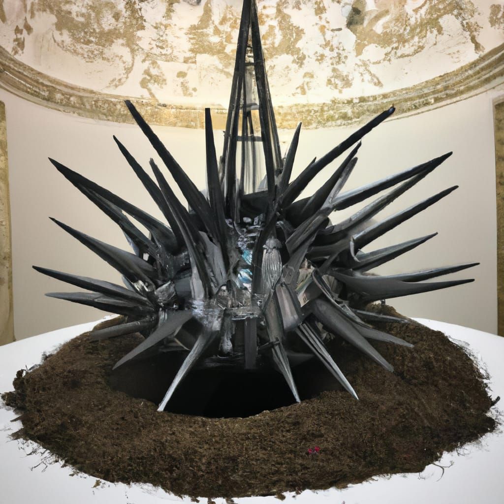 Abstract Organic Sculpture Inspired by Donwood and Butcher