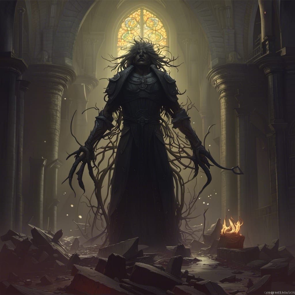 Dark Fantasy Art with Dynamic Lighting in 8K