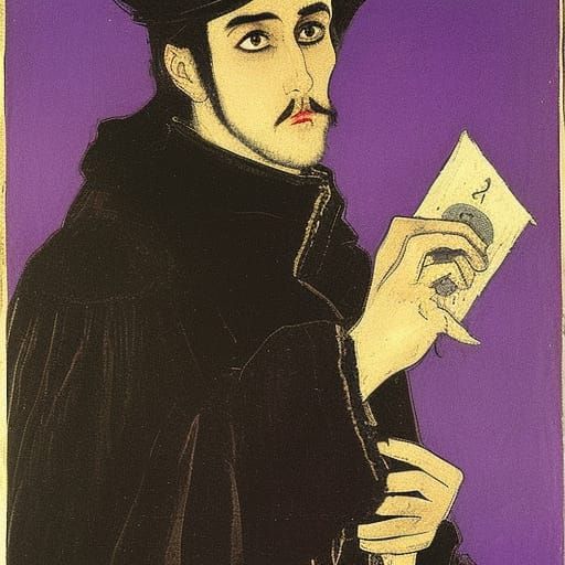 Vampire Lord Portrait in Classical Style