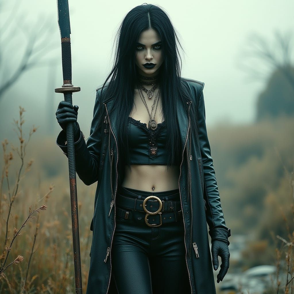 Megan Fox in Post-Apocalyptic Dystopian Landscape