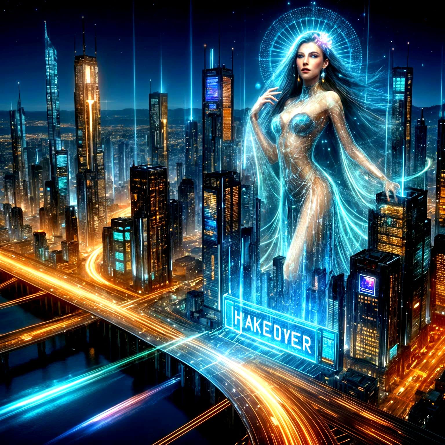 3D advertising in the year 2124