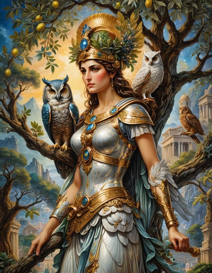 Athena, Goddess of Wisdom, Strategy, Weaving and Intelligence (Αθηνά, Θεά της Σοφίας, της Στρατηγικής, της Υφαντικής και...