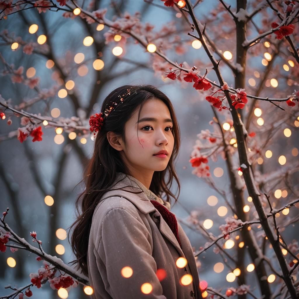 Woman with Rosy Glow: Professional Photography