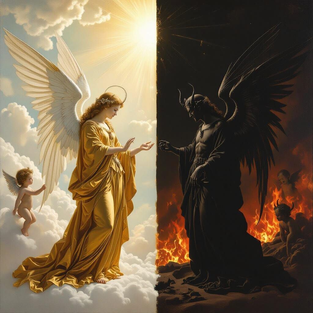Angels and Devils in Renaissance Style