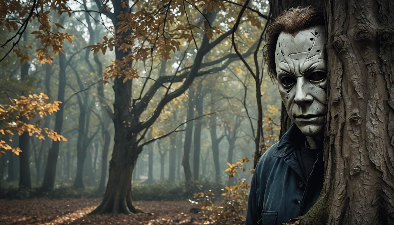 Sinister Michael Myers Lurking in the Shadows