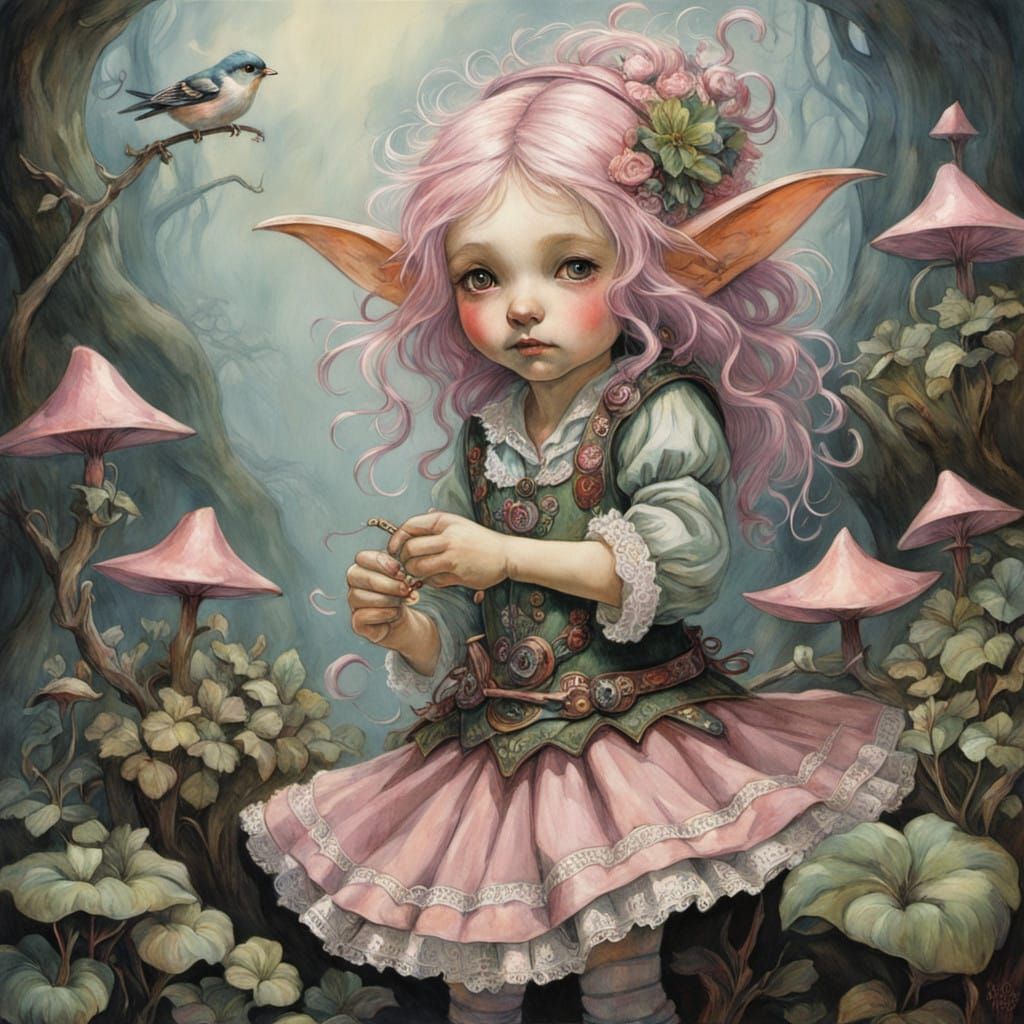 Garden Whimsy in Vibrant Pastels